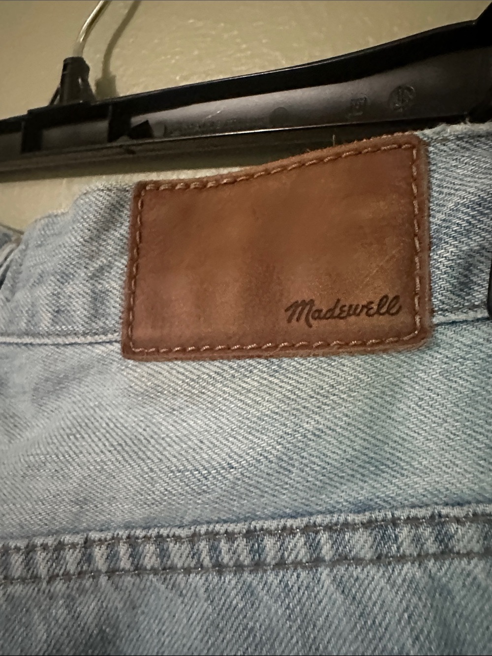 Madewell Light Wash Blue High-Rise Straight Jeans - Picture 3 of 5